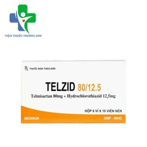 Telzid 80/12.5 Medisun - Điều trị tăng huyết áp vô căn