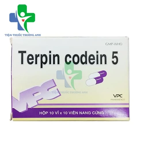 Terpin codein 5 VPC - Thuốc trị ho, long đờm hiệu quả