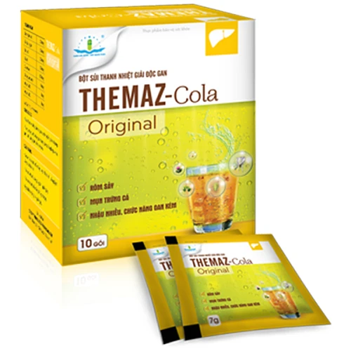 Bột sủi thanh nhiệt giải độc gan Themaz-Cola Original 10 gói