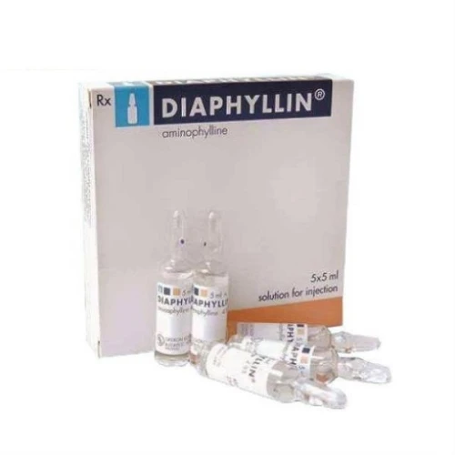Thuốc tiêm Diaphylin Venosum, Theophylin-Ethylendiamin 240mg(Hộp 5 ống x 5ml)
