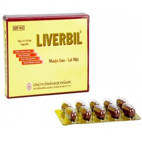 Thuốc gan Liverbil (Hộp 5 vỉ x 10 viên)