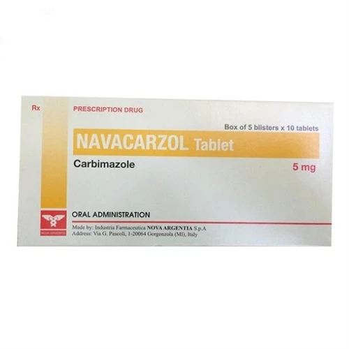 Thuốc Navacarzol 5mg (Hộp 5 vỉ x 10 viên)