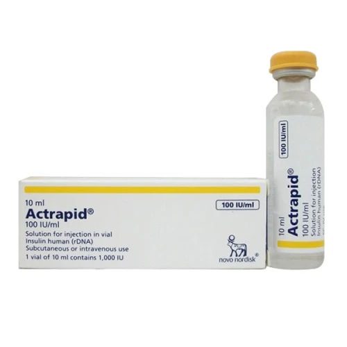 Thuốc tiêm Actrapid 100IU/10ml điều trị đái tháo đường