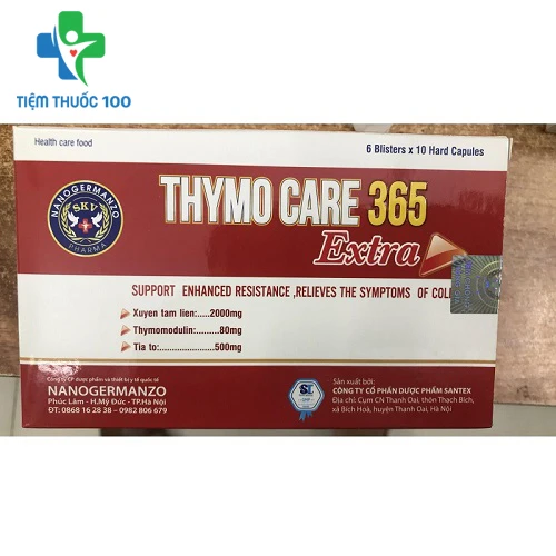 THYMO CARE 365 EXTRA - Hỗ trợ tăng sức đề kháng, giảm cảm cúm hiệu quả