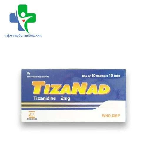 Tizanad 4mg Nadyphar - Điều trị vẹo cổ, đau thắt lưng