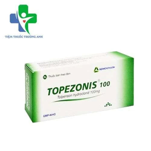 Topezonis 100 Agimexpharm - Điều trị triệu chứng co cứng cơ