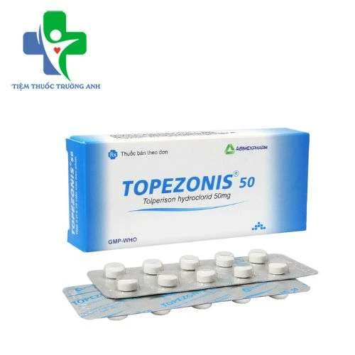 Topezonis 50 Agimexpharm - Điều trị triệu chứng co cứng cơ sau đột quỵ