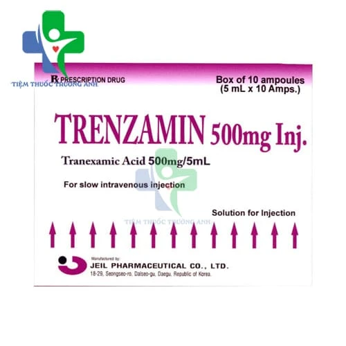 Trenzamin 500mg inj - Thuốc điều trị xuất huyết do sự tiêu fibrin toàn thân hoặc tại chỗ