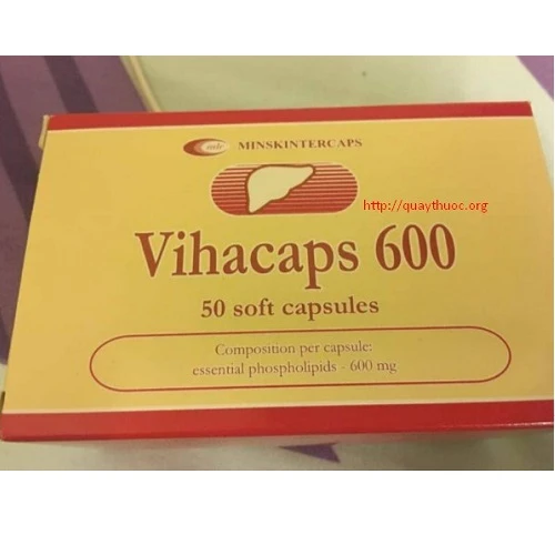 Vihacaps 600 - Giúp ngan ngừa và làm chậm gan nhiễm mỡ hiệu quả của Belarus