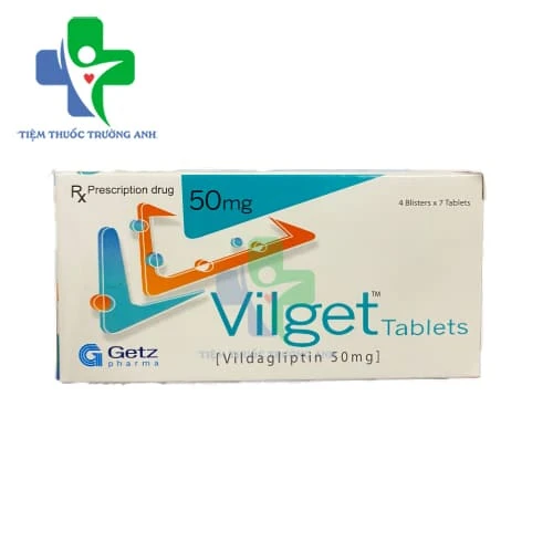 Vilget Tablets 50mg Getz Pharma - Thuốc điều trị đái tháo đường type 2