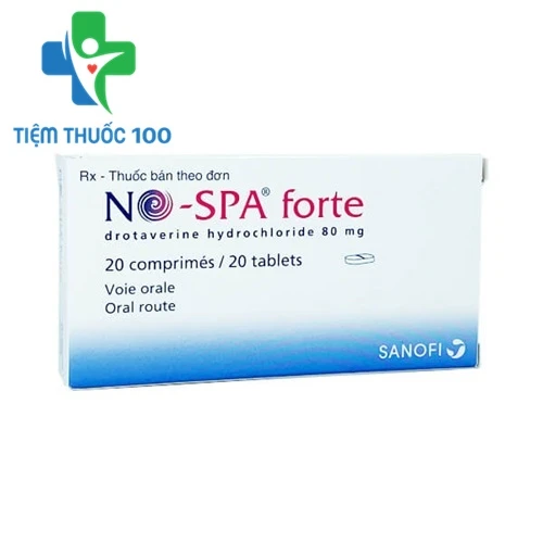 No-spa Forte 80mg - Thuốc điều trị đau dạ dày, co thắt cơ trơn của Hungary