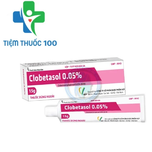 Clobetasol 0.05% 15g VCP - Thuốc điều trị các bệnh lý ngoài da hiệu quả