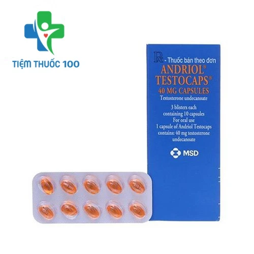 Andriol Testocaps - Thuốc bổ sung testosterone ở nam giới của Hà Lan