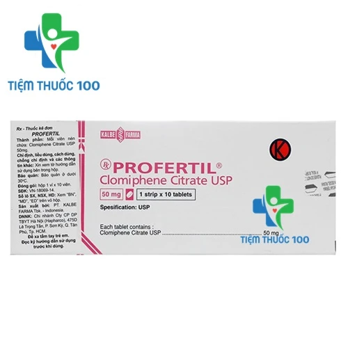 Profertil 50mg - Thuốc tăng chất lượng tinh trùng của Indonesia