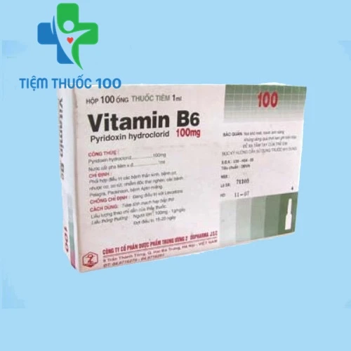 Vitamin B6 100mg/ml - Hỗ trợ  bổ sung vitamin B6 hiệu quả
