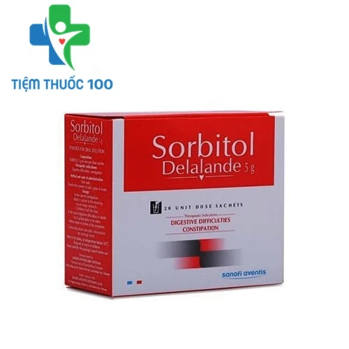 Sorbitol Sanofi Delalande - Thuốc điều trị táo bón, khó tiêu của Pháp