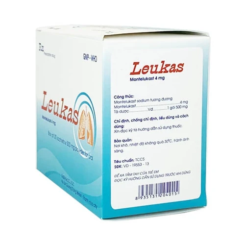 Leukas -  Thuốc điều trị hen phế quản mãn tính, viêm mũi dị ứng