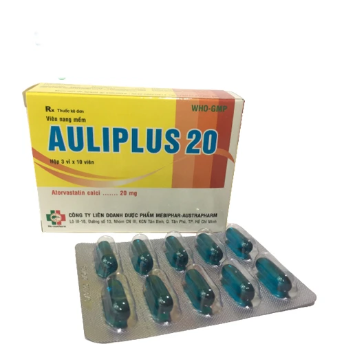 Auliplus 20 - Thuốc điều trị tai biến tim mạch, rối loạn mỡ máu