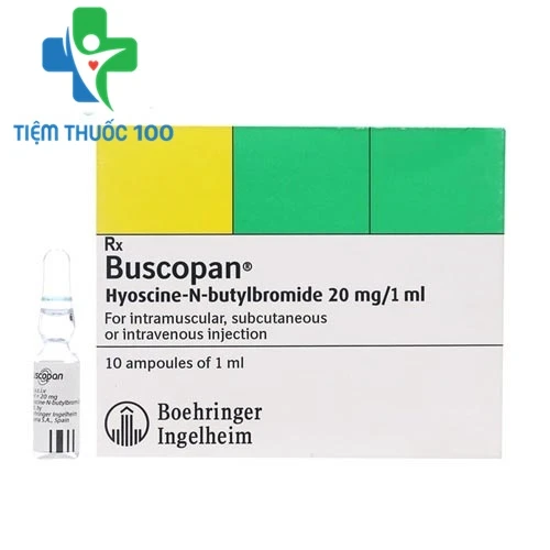 Buscopan Inj.20mg/ml - Thuốc điều trị đau co thắt đường tiêu hóa của Đức