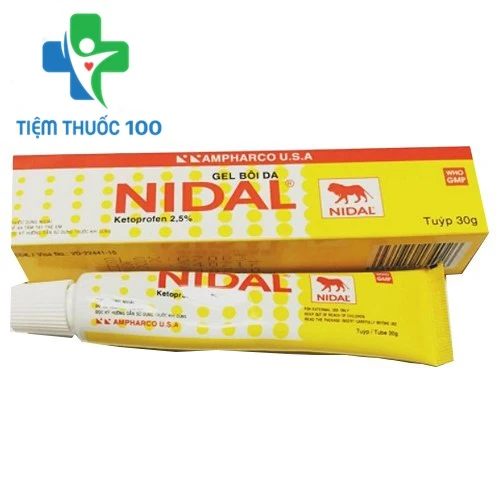 Nidal cream 30g Ampharco - Kem bôi giúp kháng viêm, giảm đau tại chỗ