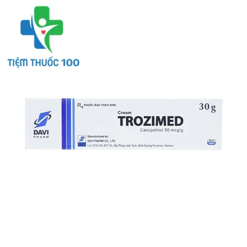 Trozimed 30g - Thuốc điều trị dứt điểm bệnh vảy nến hiệu quả của Davipharm