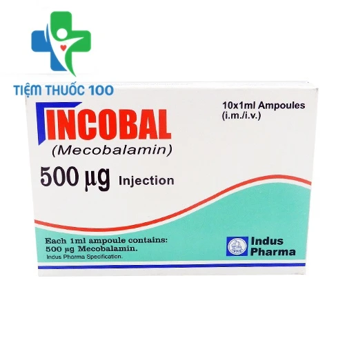 Incobal 500mcg Injection - Thuốc trị các bệnh lý thần kinh hiệu quả của Pakistan