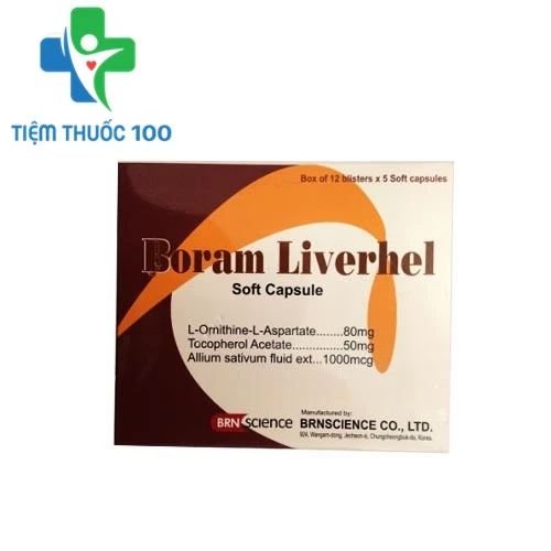 Boram Liverhel - Thuốc điều trị viêm gan cấp và mãn tính của Hàn Quốc