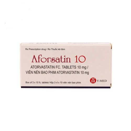 Aforsatin 10 - Thuốc điều trị mỡ máu cao của Ấn Độ