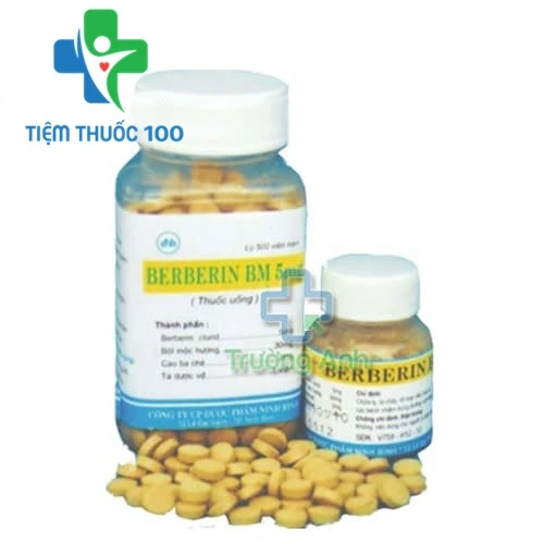 Berberin Bot.100 Tab.5mg - Thuốc điều trị rối loạn đường tiêu hóa