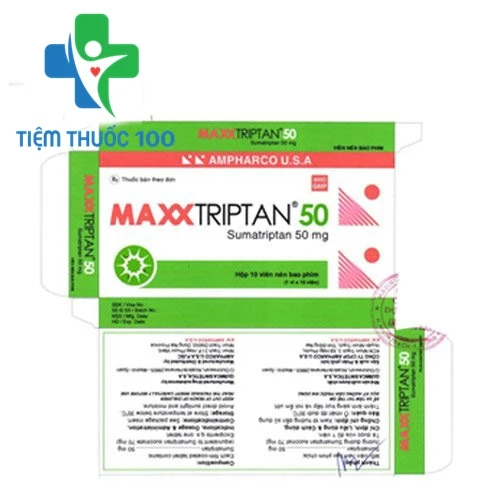 Maxxtriptan 50 - Thuốc điều trị đau nửa đầu hiệu quả