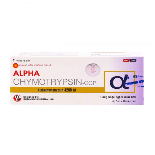 ALPHA CHYMOTRYPSIN - Thuốc kháng viêm, giảm phù nề hiệu quả
