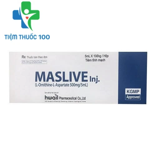 Maslive Inj.500mg/5ml - Thuốc điều trị viêm gan, xơ gan hiệu quả của Hàn Quốc