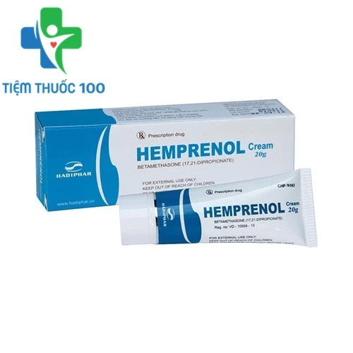 Hemprenol Cream 20g - Thuốc điều trị bệnh viêm da hiệu quả của Hadiphar