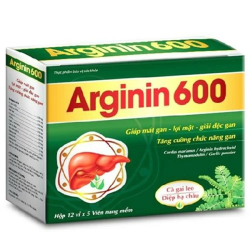 Arginin 600 -  Hỗ trợ tăng cường chức năng gan hiệu quả
