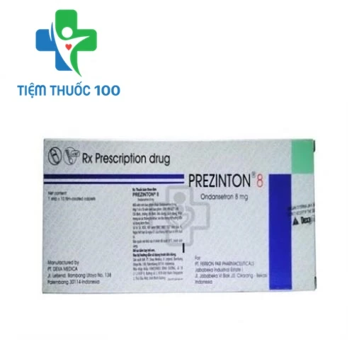 Prezinton 8mg - Thuốc điều trị buồn nôn hiệu quả của Indonesia