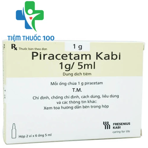 Piracetam Kabi 1g/5ml - Thuốc ngăn ngừa đột quỵ hiệu quả