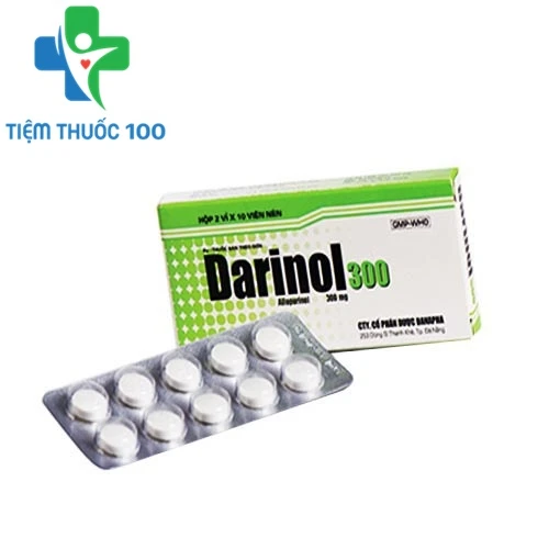 Darinol 300mg - Thuốc điều trị bệnh Gút tái phát của Danapha