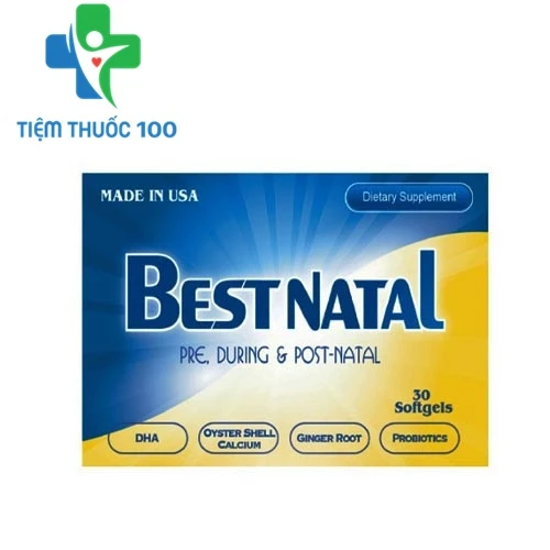 Bestnatal Cap.30 - Hỗ trợ bổ sung vitamin khoáng chất cho phụ nữ trong thời kỳ mang thai