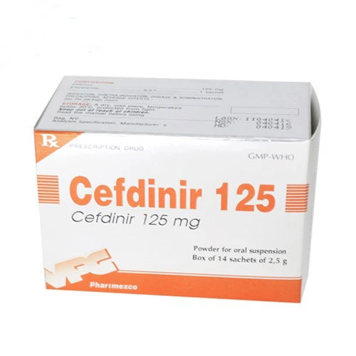 Cefdinir 125 - Thuốc điều trị nhiễm khuẩn của Dược phẩm Cửu Long