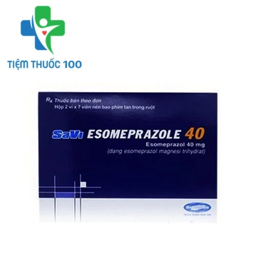 Savi Esomeprazole 40mg - Thuốc điều trị viêm loét dạ dày, tá tràng 