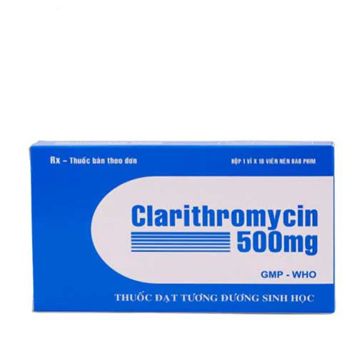 Clarithromycin 500 - Thuốc chống nhiễm khuẩn của Tipharco