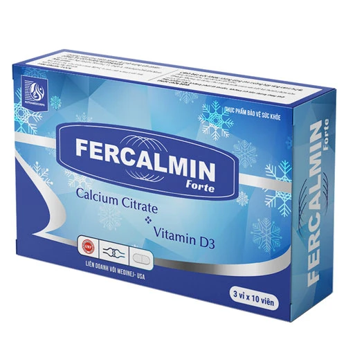 Fercalmin Forte - Hỗ trợ bổ sung canxi hiệu quả của Ấn Độ