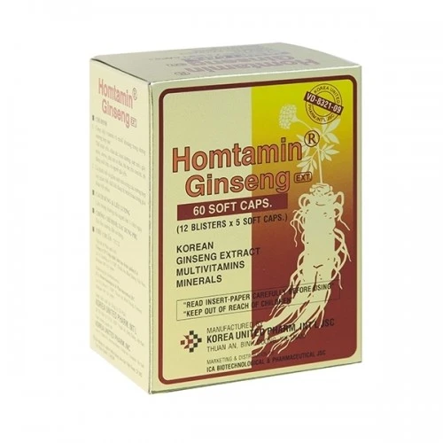 Homtamin Ginseng - Bổ sung tăng cường sức khỏe hiệu quả