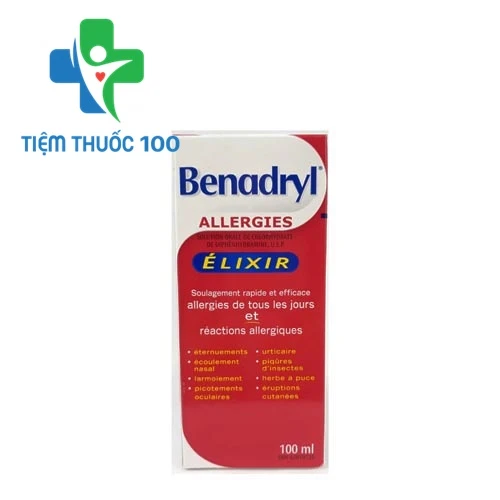 Benadryl-SR - Thuốc điều trị ho, viêm mũi dị ứng của Thái Lan