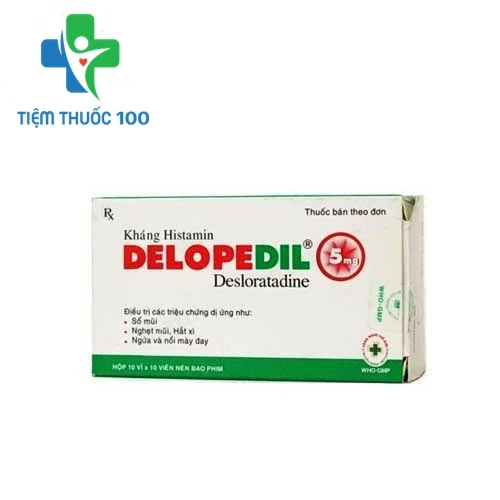 Delopedil Tab.5mg - Thuốc điều trị viêm mũi dị ứng và dị ứng da