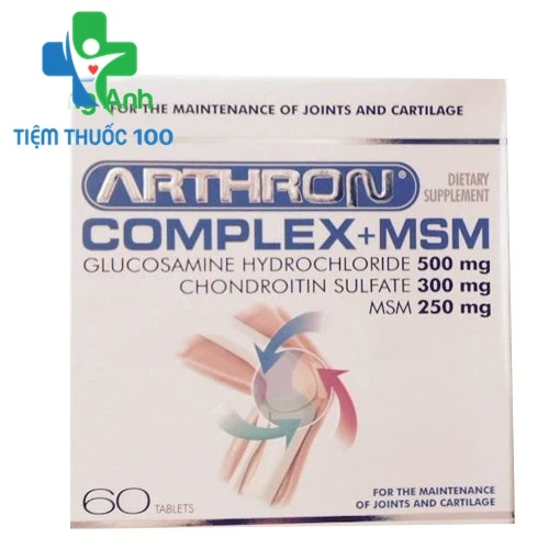 Arthron Complex + MSM - Hỗ trợ điều trị bệnh lý xương khớp của Mỹ