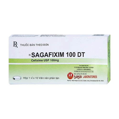 SAGAFIXIM 100 - Thuốc điều trị nhiễm khuẩn hiệu quả 