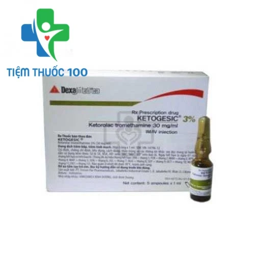 Ketogesic 3% Inj.30mg/ml - Thuốc chống viêm, giảm đau hiệu quả