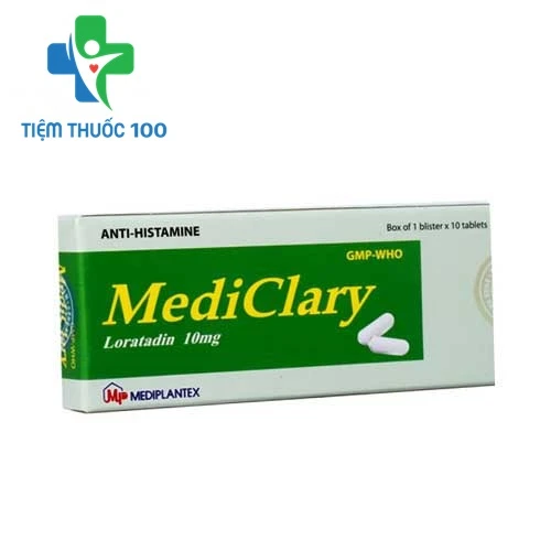MediClary Tab.10mg - Thuốc điều trị viêm mũi dị ứng, cảm lạnh