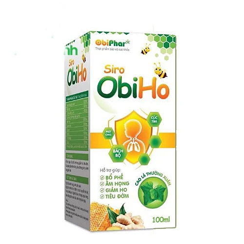 Siro ObiHo - Hỗ trợ giảm ho, tiêu đờm, đau rát họng hiệu quả